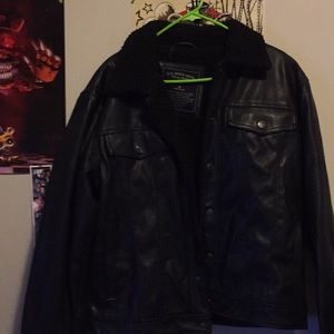 Polo leather jacket